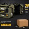 Alforja verde 30L 3 Alforja Impermeable MOTOWOLF 30L